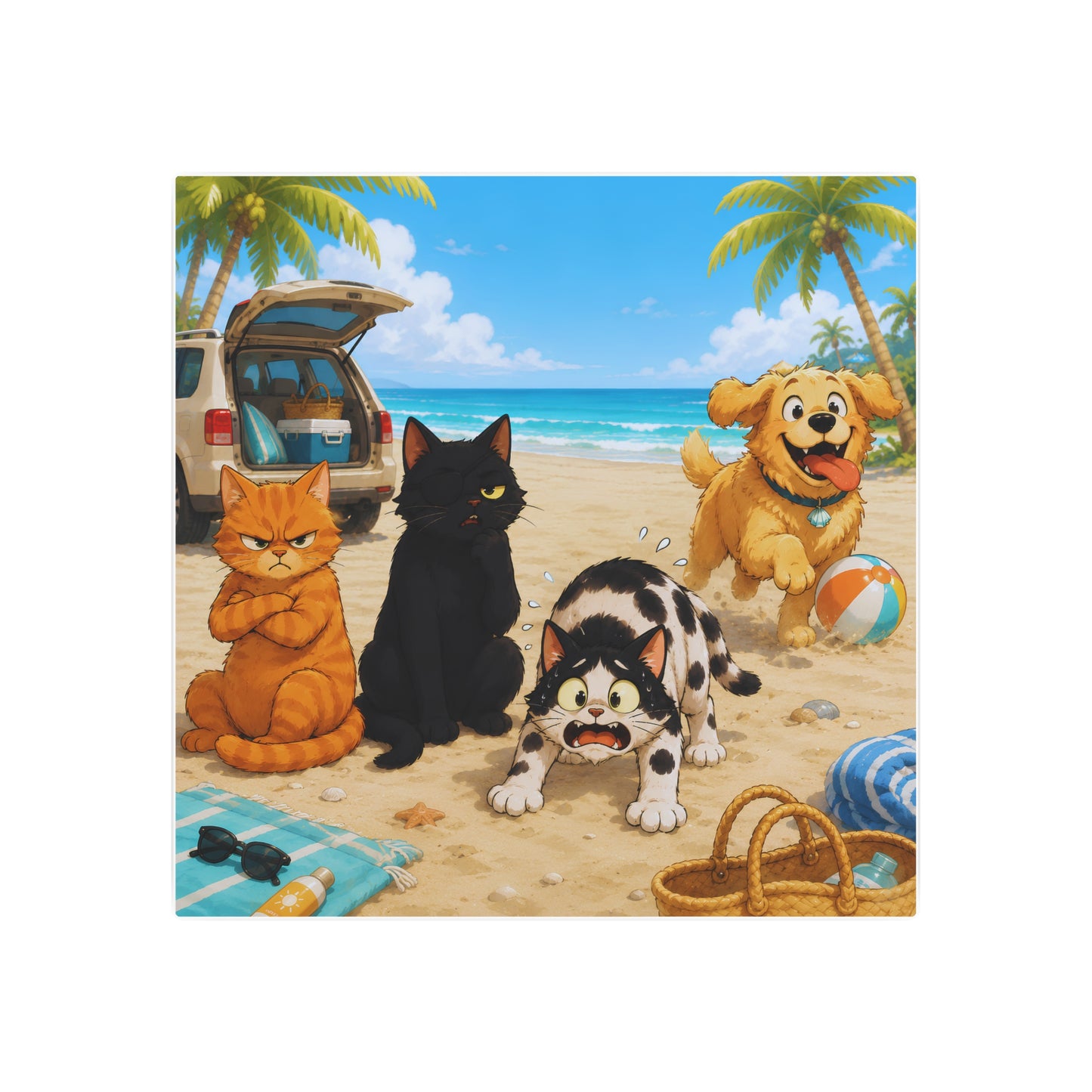 🌊 First Paw on the Sand