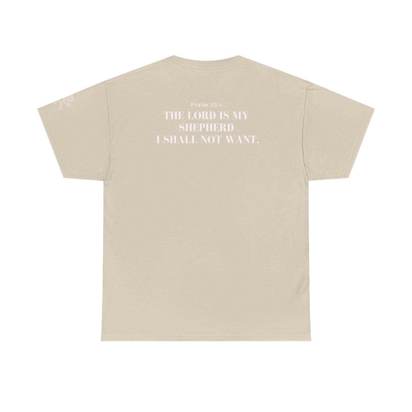 GodinFlesh Psalm 23 Tee – “The Lord Is My Shepherd, I Shall Not Want” Christian T‑Shirt