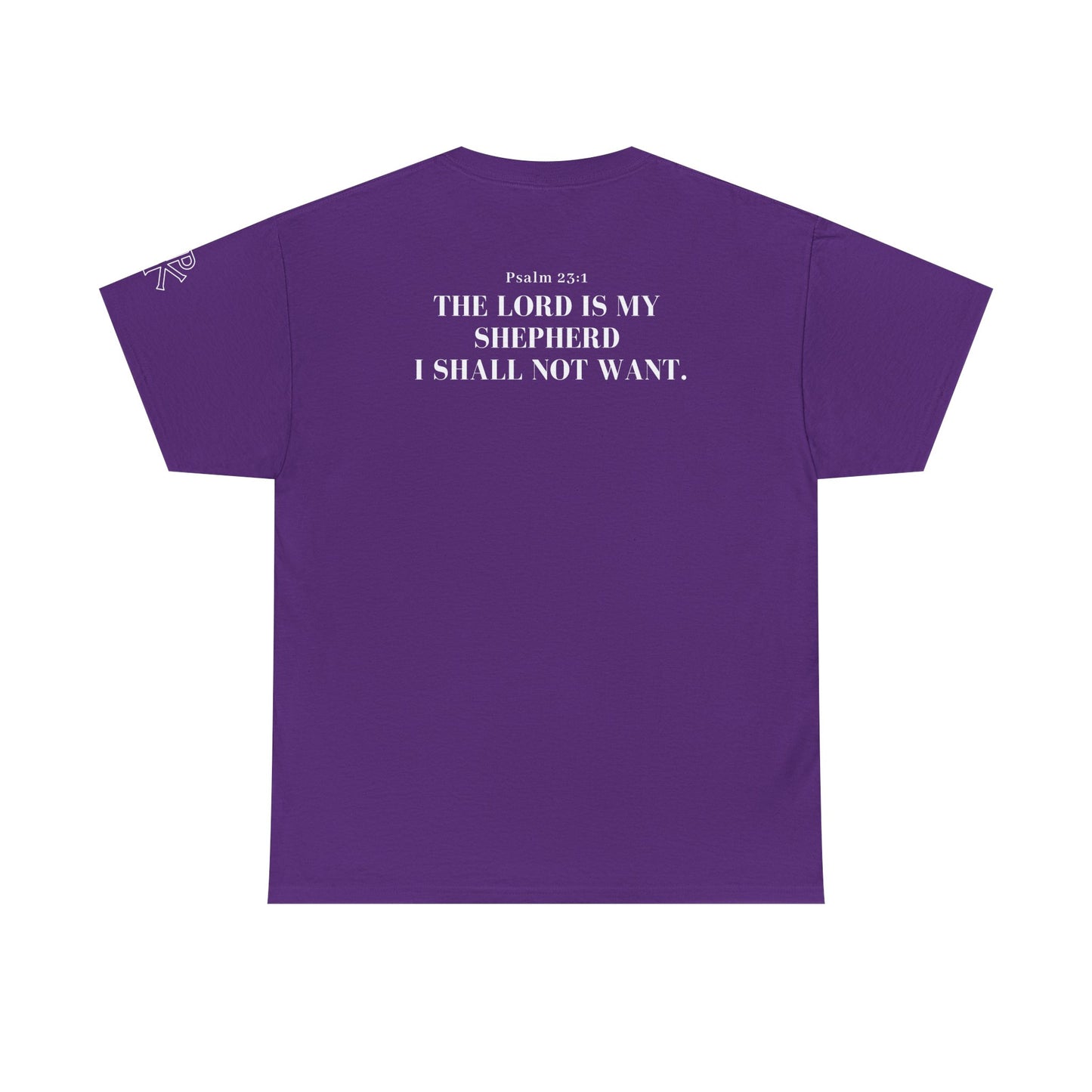GodinFlesh Psalm 23 Tee – “The Lord Is My Shepherd, I Shall Not Want” Christian T‑Shirt