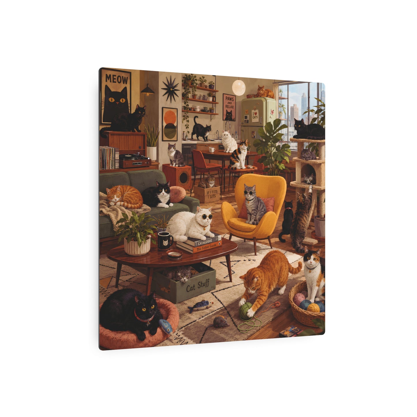 🐈 Mid-Century Cat Lounge