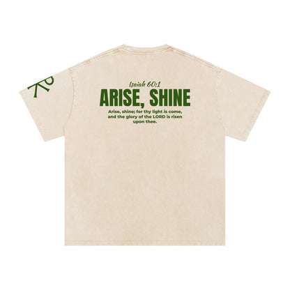 Arise, Shine God in Flesh Christian t-shirt, Apricot, back with Isaiah 60:1