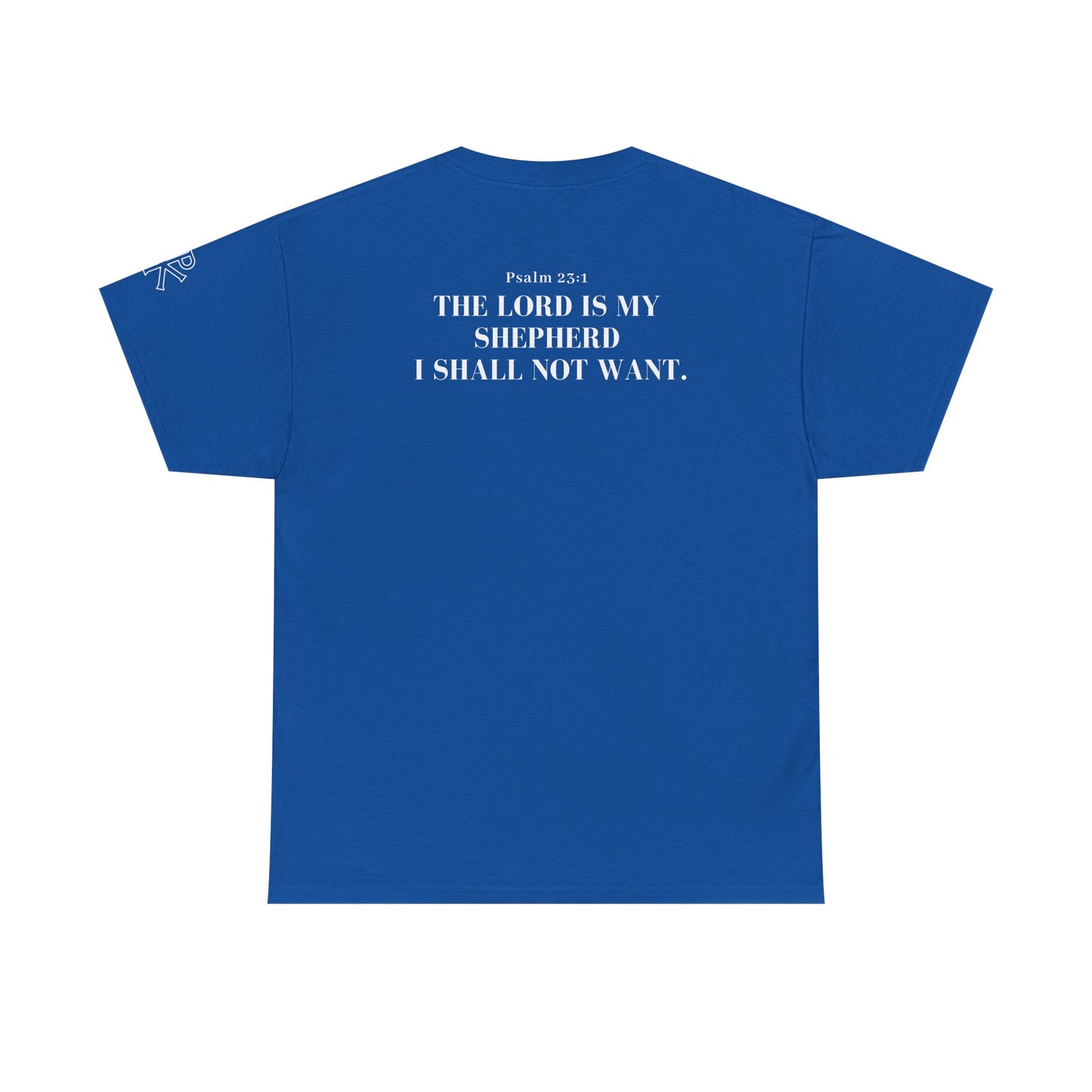 GodinFlesh Psalm 23 Tee – “The Lord Is My Shepherd, I Shall Not Want” Christian T‑Shirt