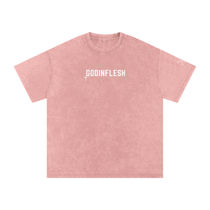 God in Flesh Signature Snow Wash Oversized Tee
