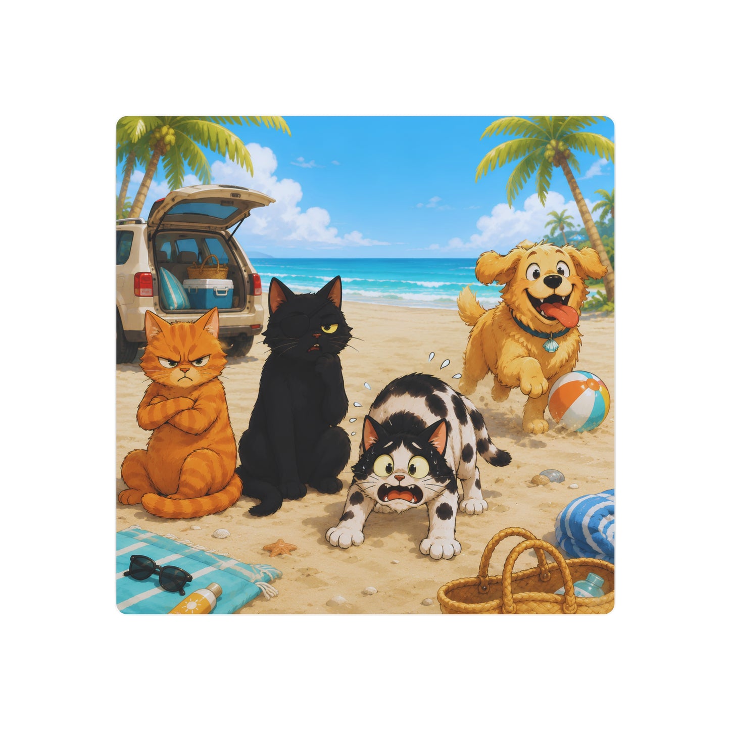 🌊 First Paw on the Sand