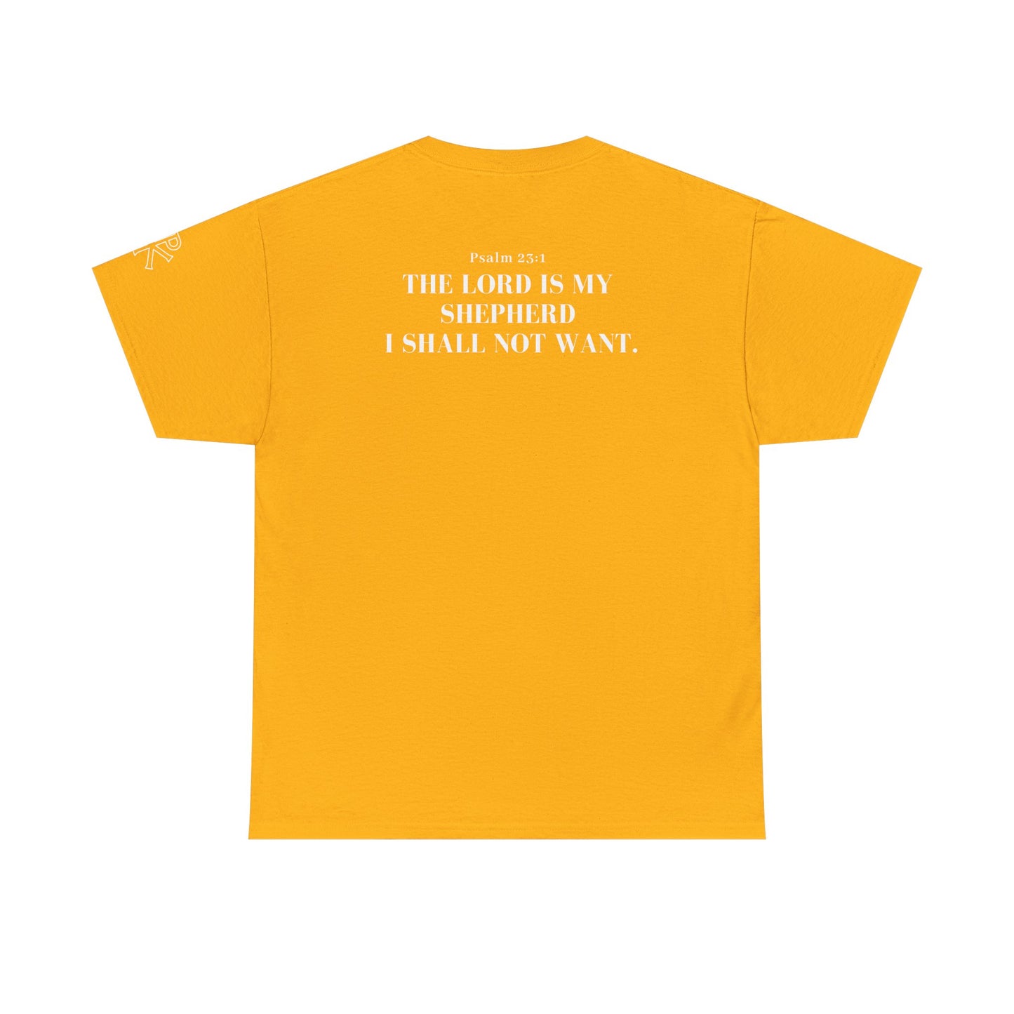 GodinFlesh Psalm 23 Tee – “The Lord Is My Shepherd, I Shall Not Want” Christian T‑Shirt