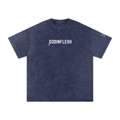 God in Flesh Signature Snow Wash Oversized Tee