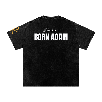Born Again God in Flesh Christian t-shirt, Black, back with John 3:3