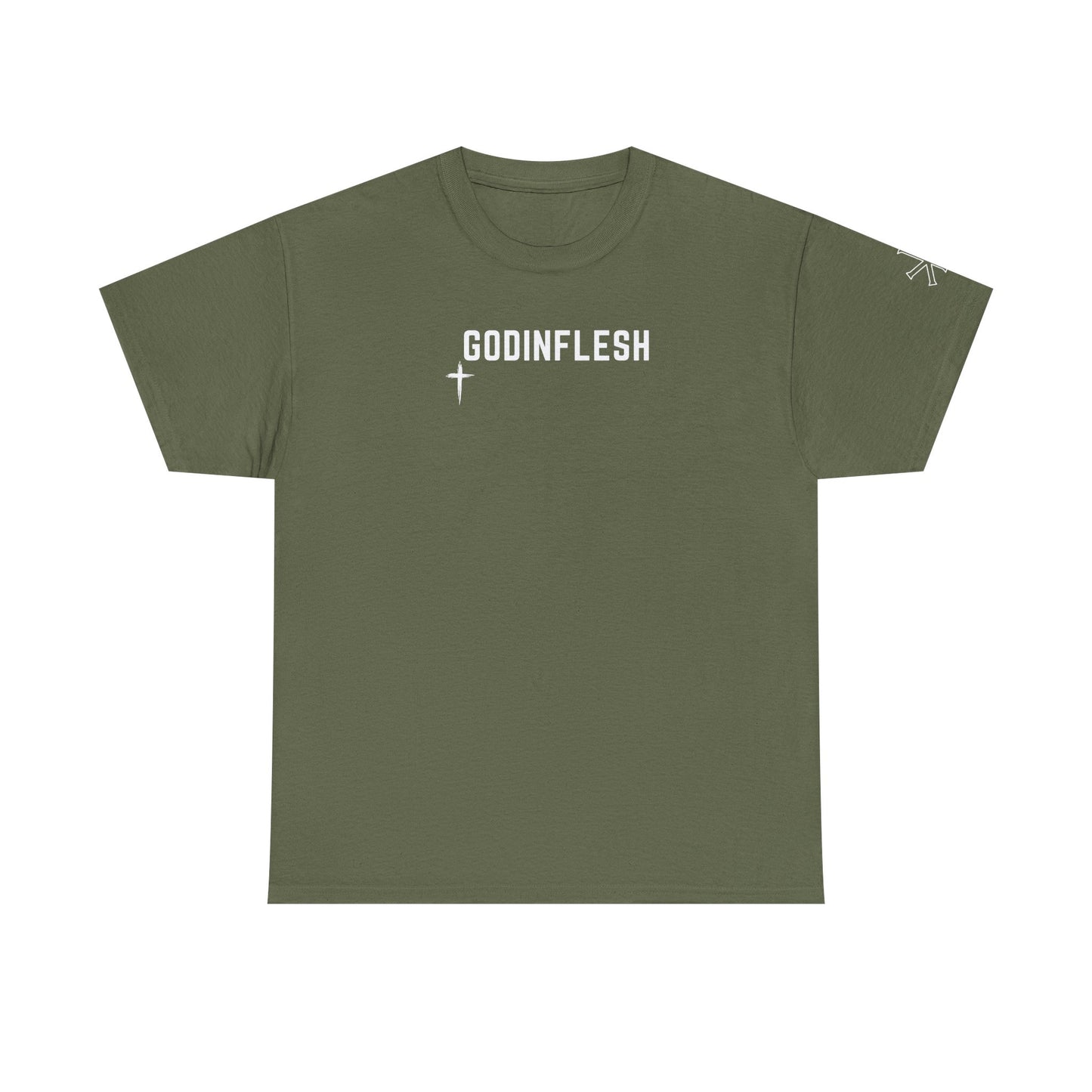 GodinFlesh Psalm 23 Tee – “The Lord Is My Shepherd, I Shall Not Want” Christian T‑Shirt