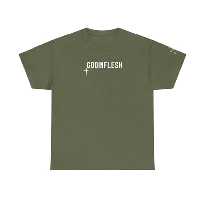 GodinFlesh Psalm 23 Tee – “The Lord Is My Shepherd, I Shall Not Want” Christian T‑Shirt