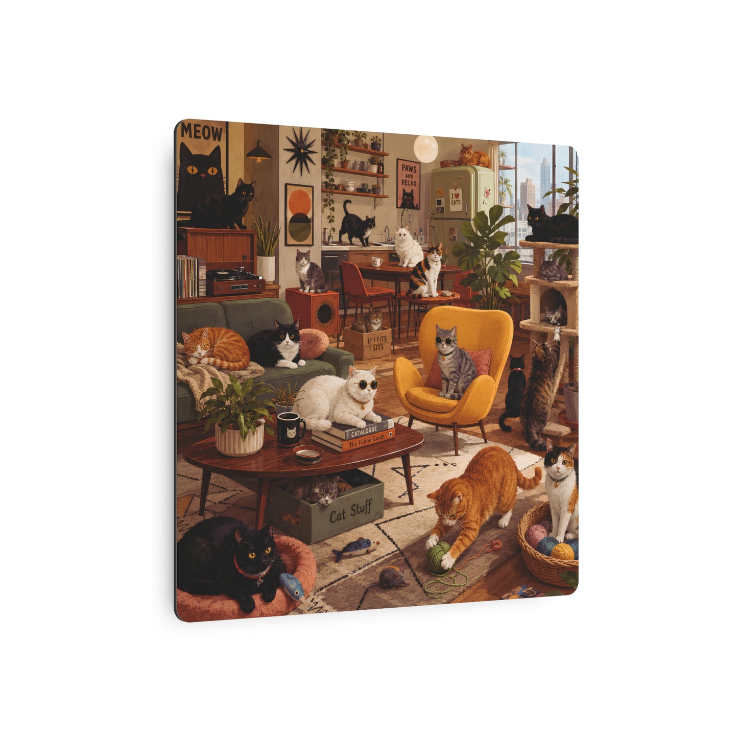🐈 Mid-Century Cat Lounge
