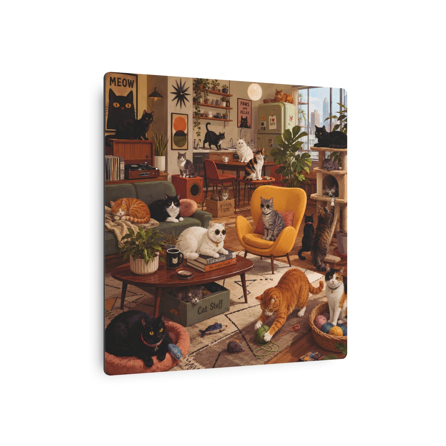 🐈 Mid-Century Cat Lounge