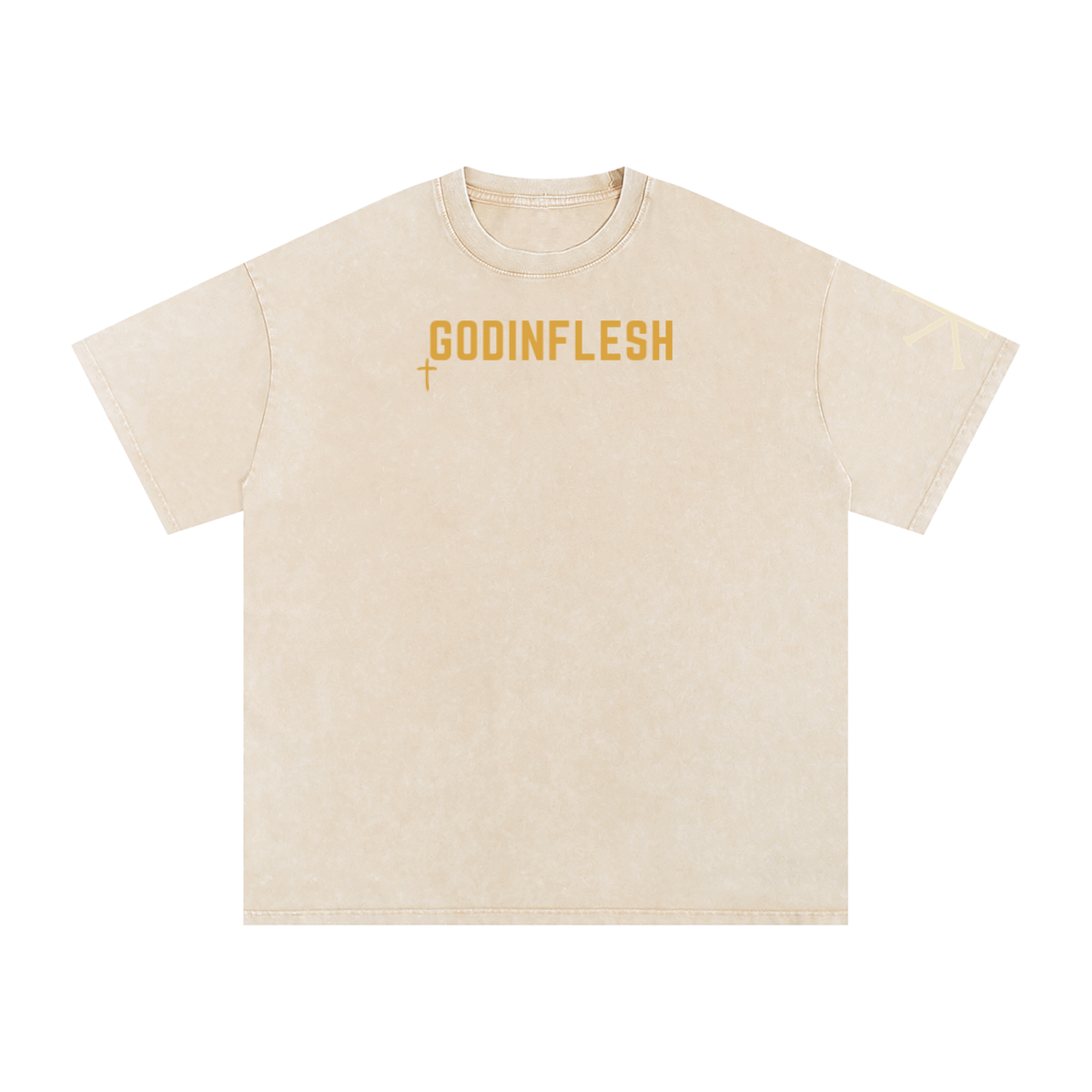 It Is Well God in Flesh Christian t-shirt, Apricot, front with 2 Kings 4:26