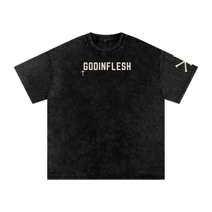 No Terror by Night God in Flesh Christian t-shirt, Black, front with Psalm 91:5
