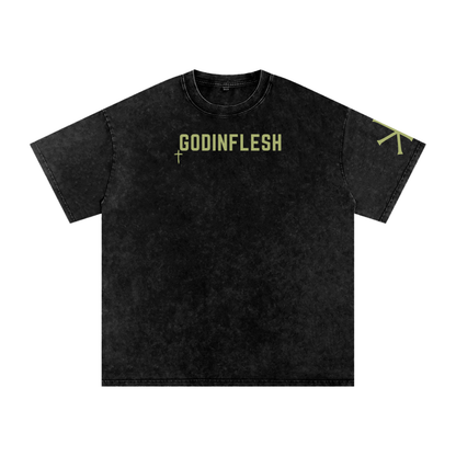 Fearfully and Wonderfully Made God in Flesh Christian t-shirt, Black, front with Psalm 139:14