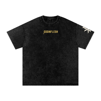 LEAVE THE CORNERS Snow Wash Tee