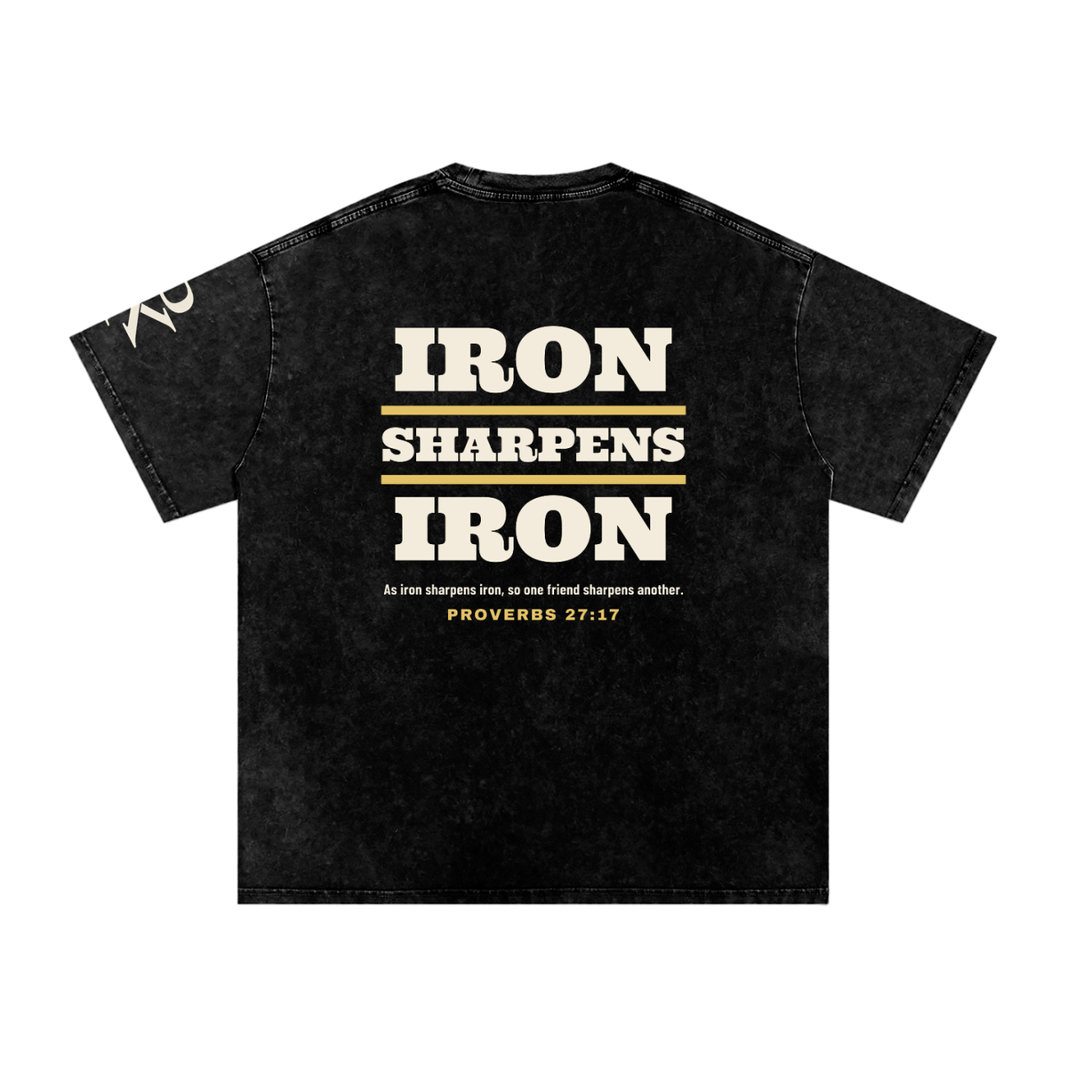IRON SHARPENS IRON Dad Snow Wash Tee