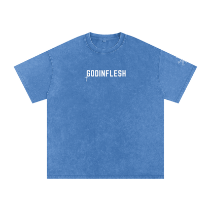 God in Flesh Signature Snow Wash Oversized Tee