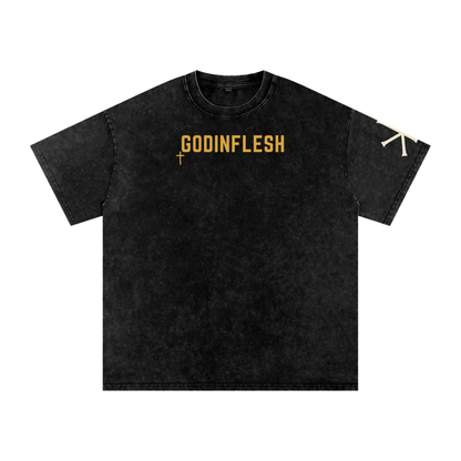 It Is Well God in Flesh Christian t-shirt, Black, front with 2 Kings 4:26